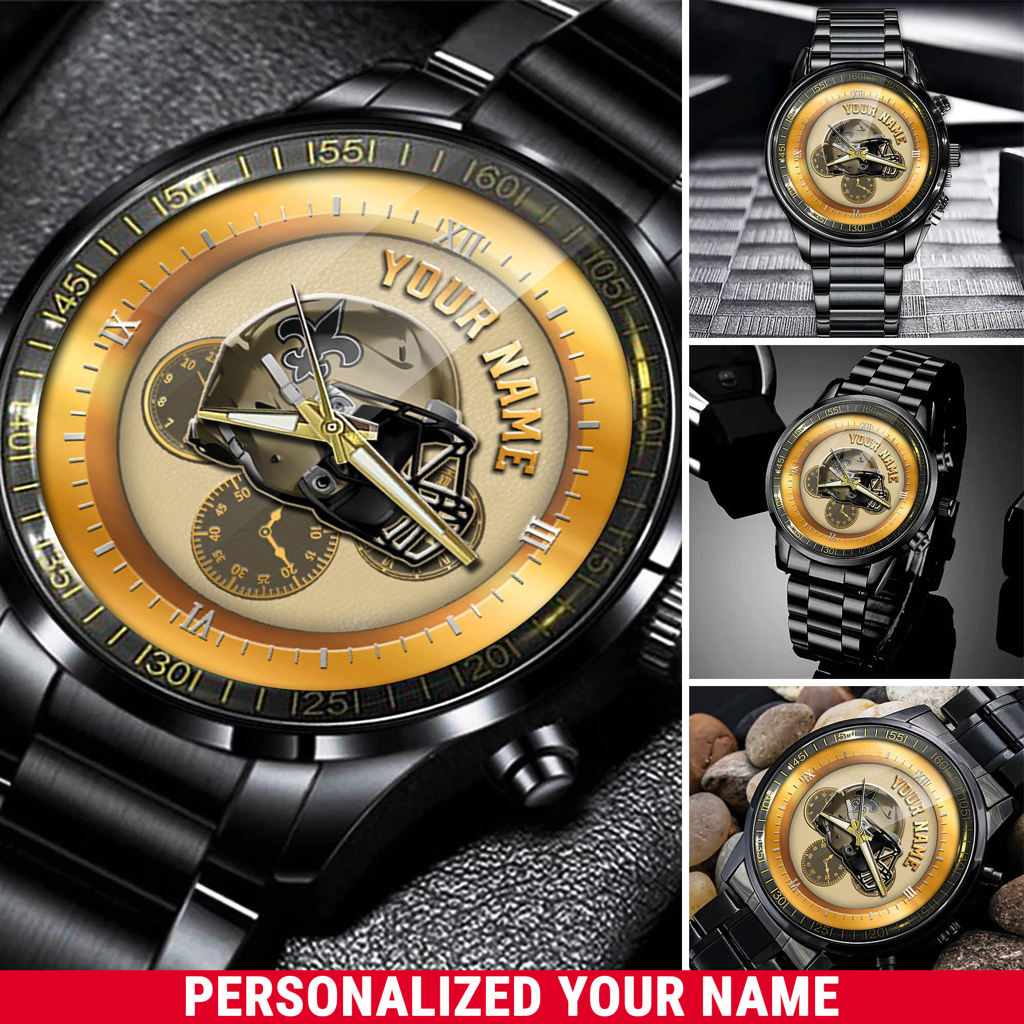 jwfancy new orleans saints nfl personalized watch collection for fans xky6h