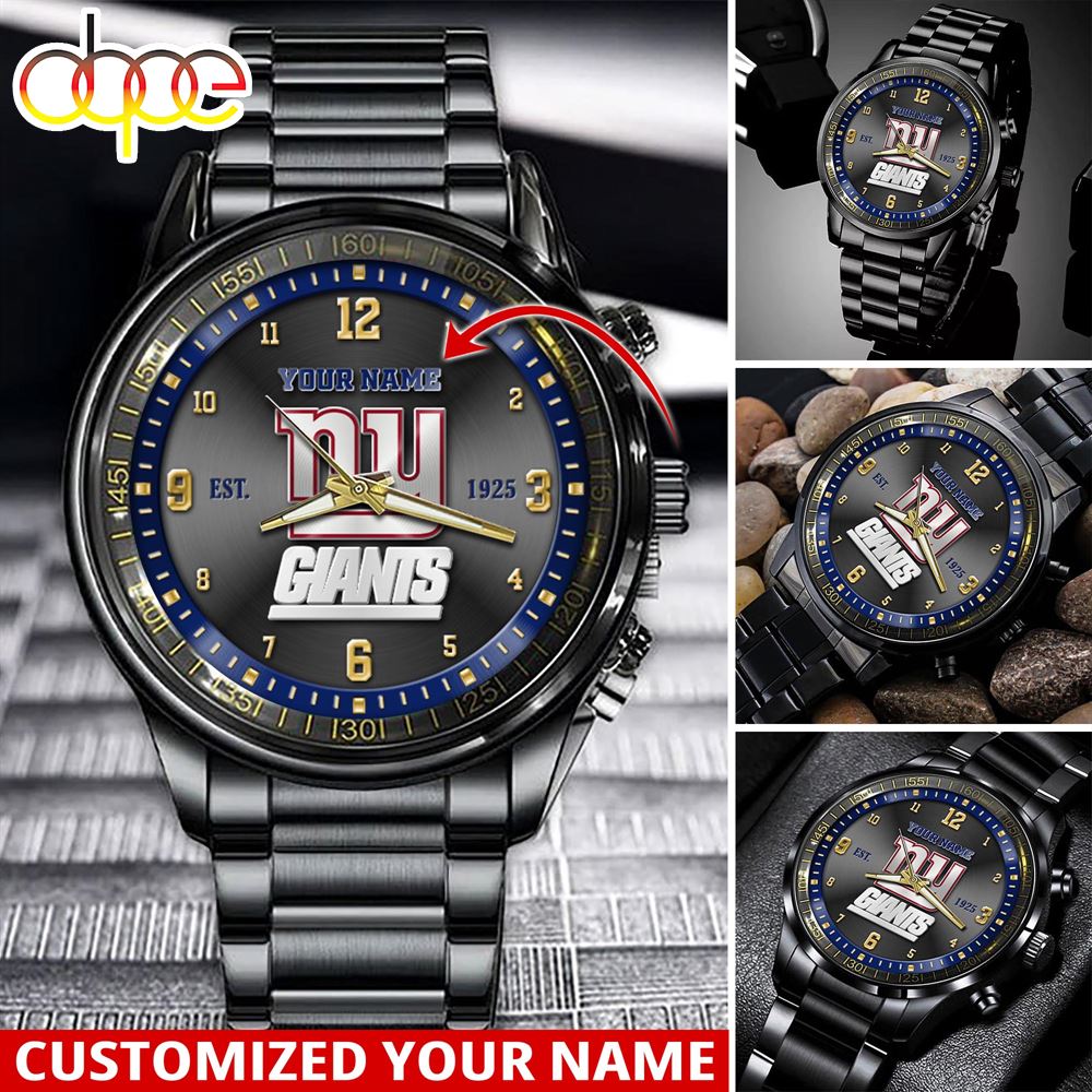 jwfancy new york giants nfl personalized sport watch gift for fans for this season mh2sk