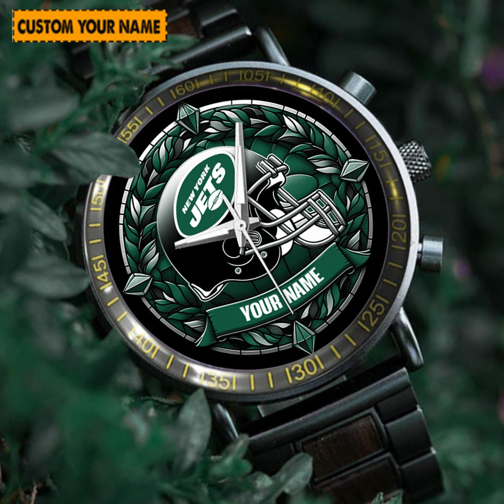 jwfancy new york jets nfl new personalized hand watch for fan whwwx