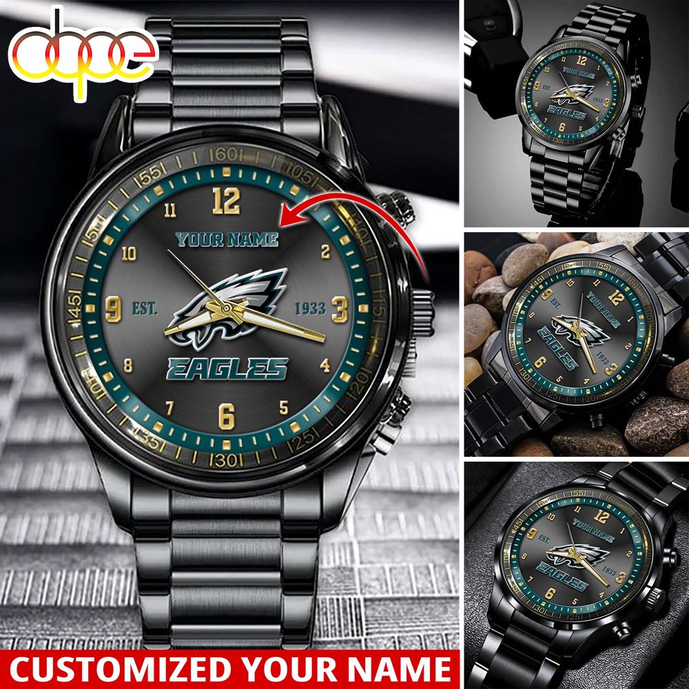 jwfancy philadelphia eagles nfl personalized sport watch gift for fans for this season j1quy