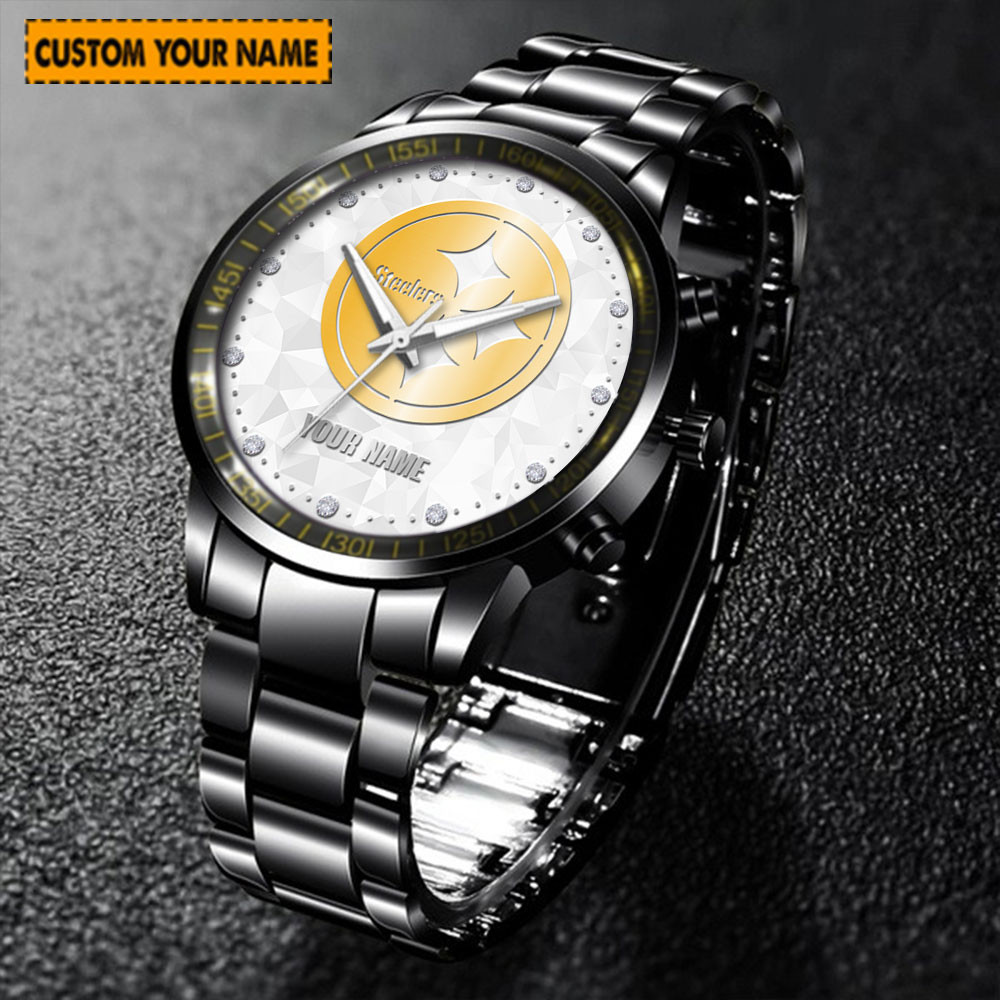 jwfancy pittsburgh steelers nfl new personalized hand watch for fan 70fxt