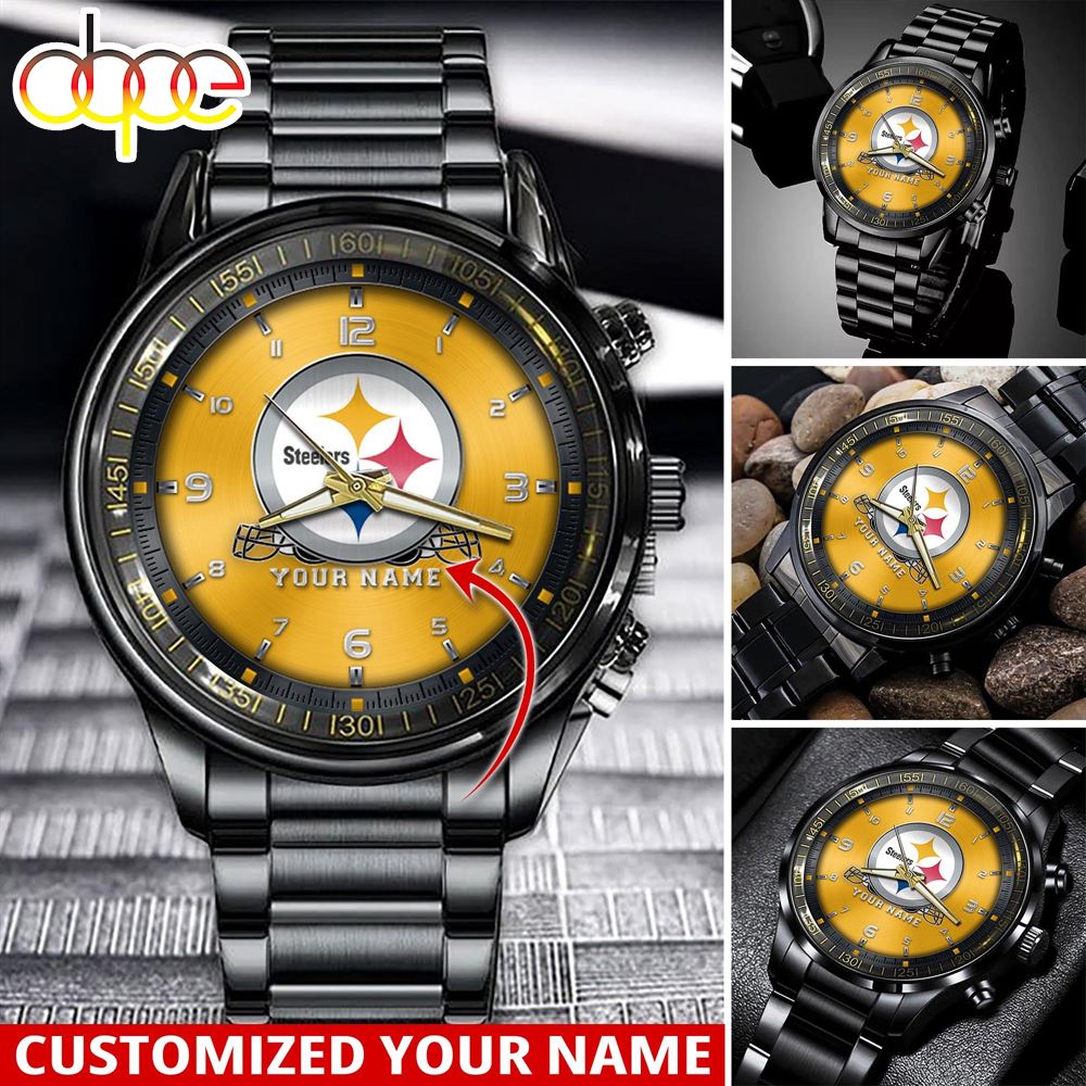 jwfancy pittsburgh steelers nfl personalized sport watch gift for fans for this season kjo2w