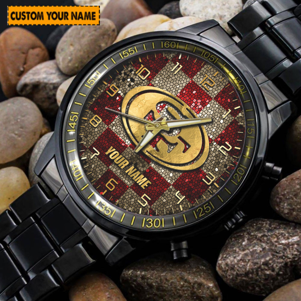 jwfancy san francisco 49ers nfl new personalized hand watch for fan o6ufu