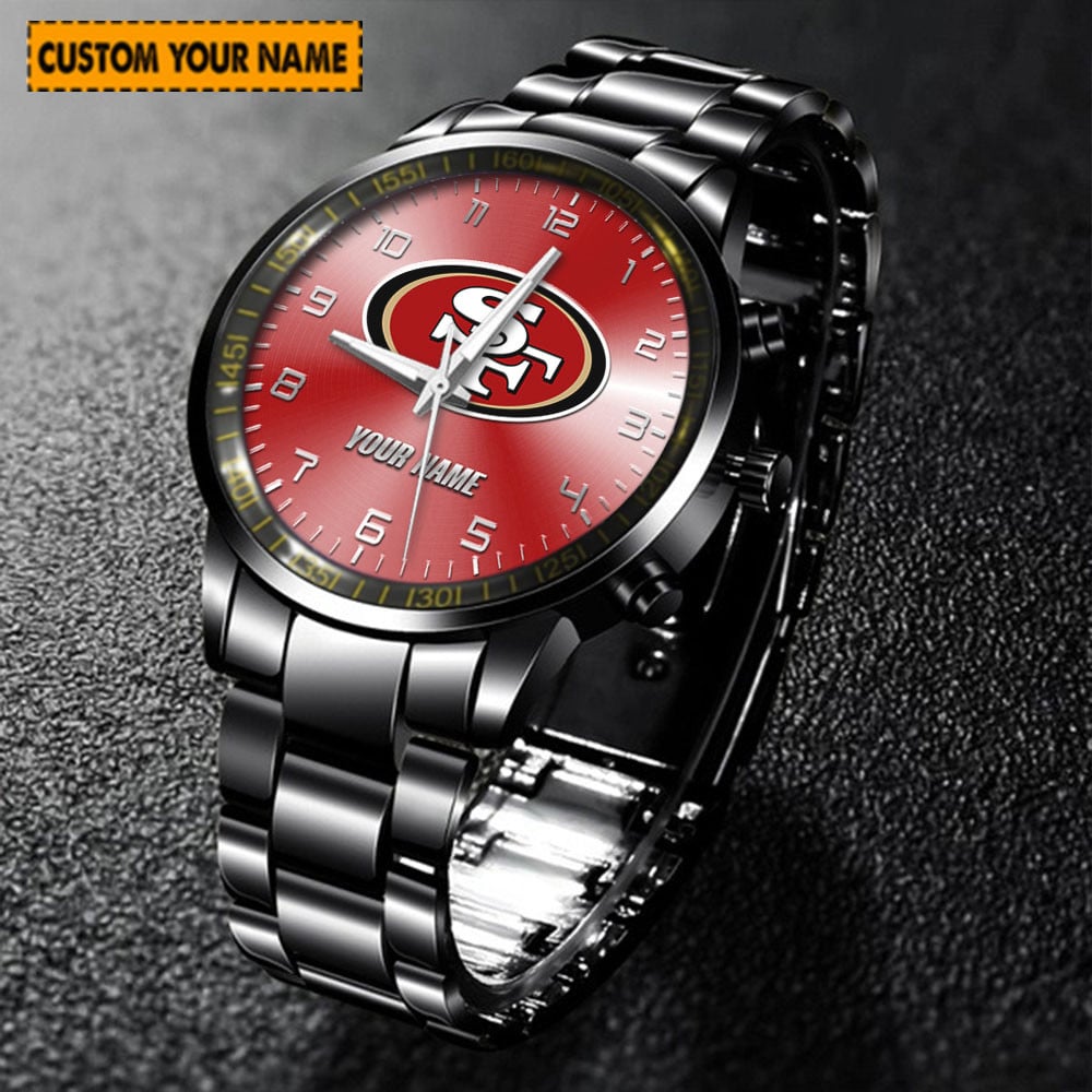 jwfancy san francisco 49ers nfl new personalized hand watch for fan rmoun