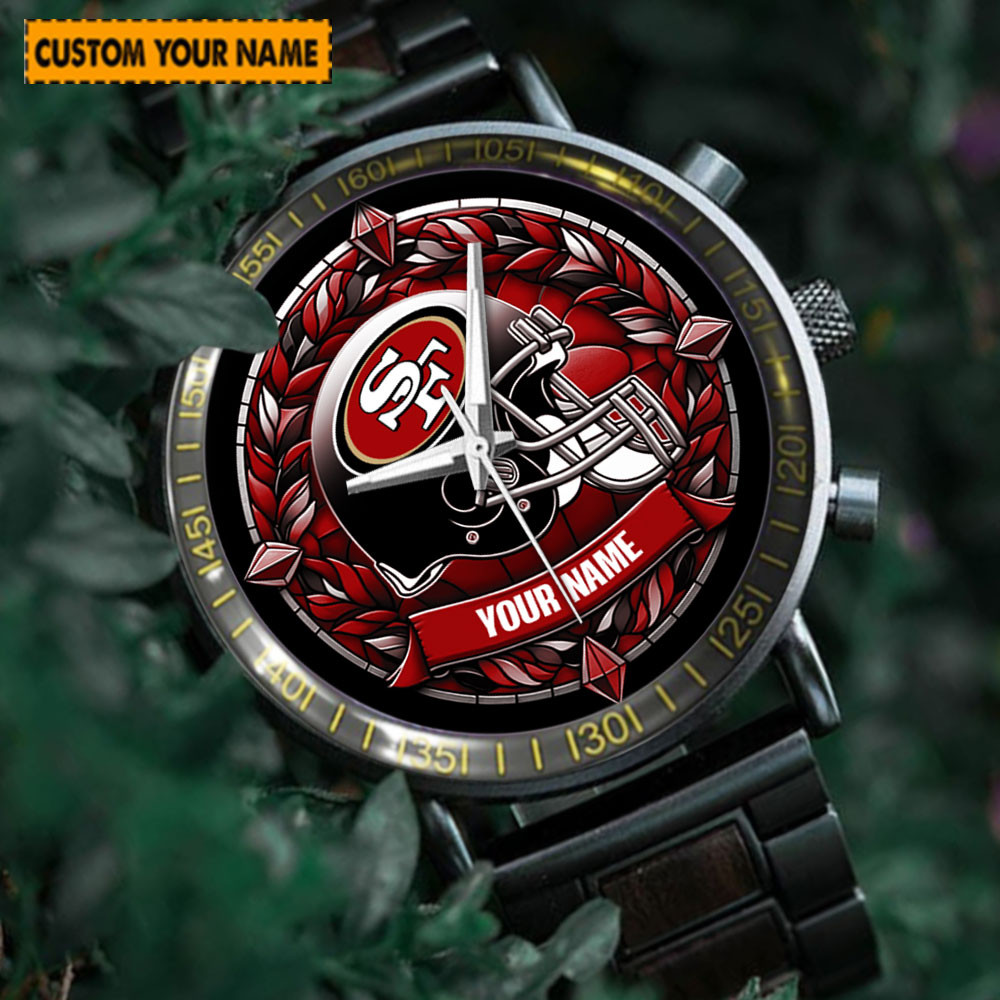 jwfancy san francisco 49ers nfl new personalized hand watch for fan srlfg