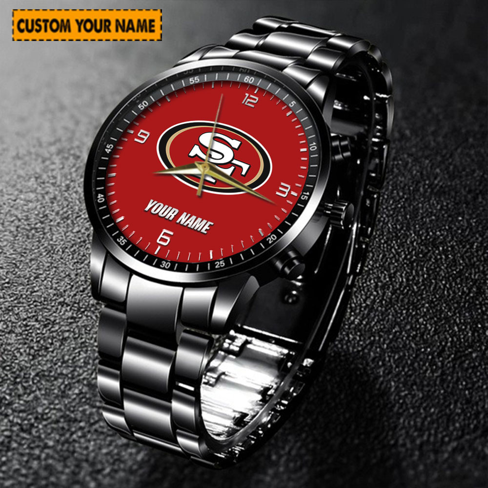 jwfancy san francisco 49ers nfl new personalized hand watch for fan wg8s0