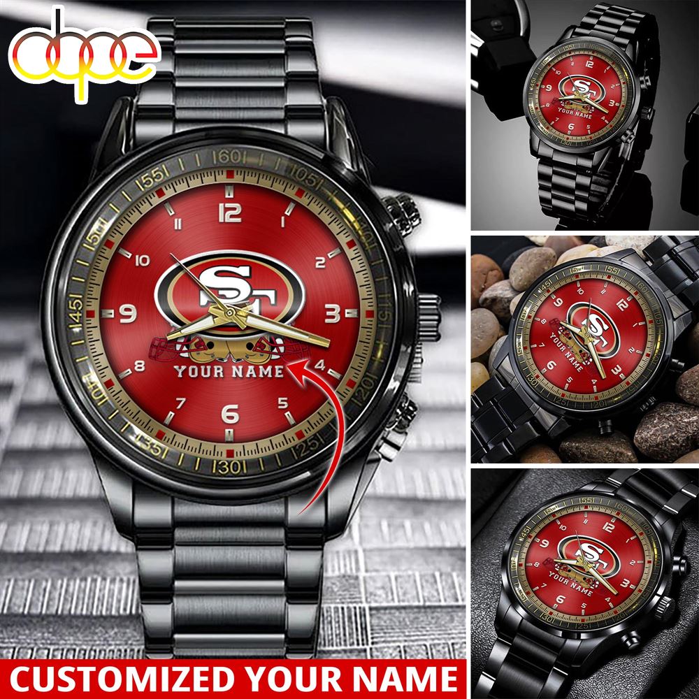 jwfancy san francisco 49ers nfl personalized sport watch gift for fans for this season yxfps