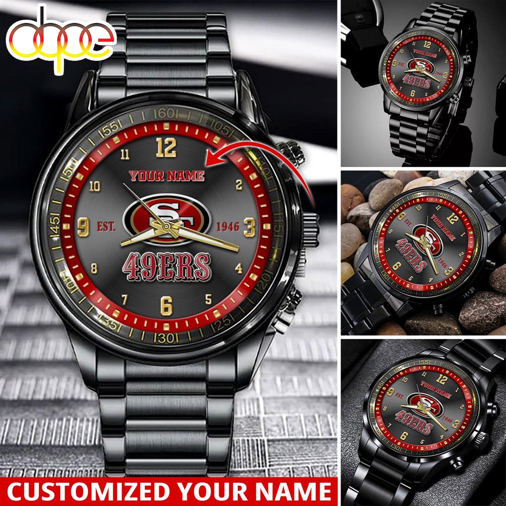 jwfancy san francisco 49ers nfl personalized sport watch gift for fans for this season zcrvg