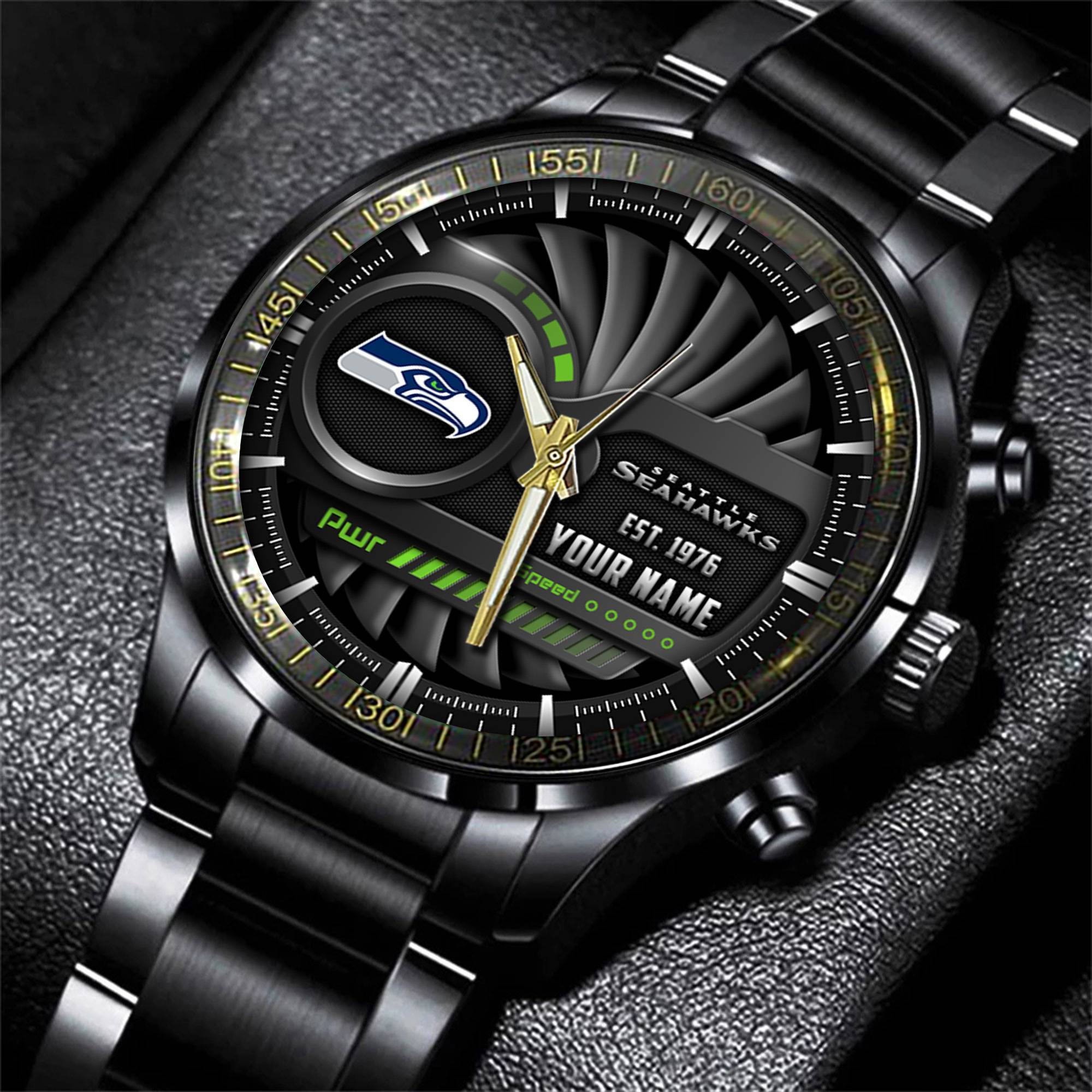 jwfancy seattle seahawks nfl black fashion watch custom your name ymbig