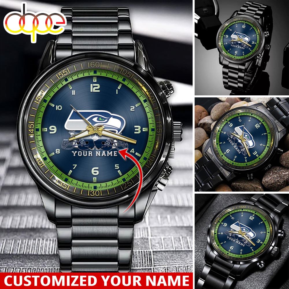 jwfancy seattle seahawks nfl personalized sport watch gift for fans for this season ddkxa