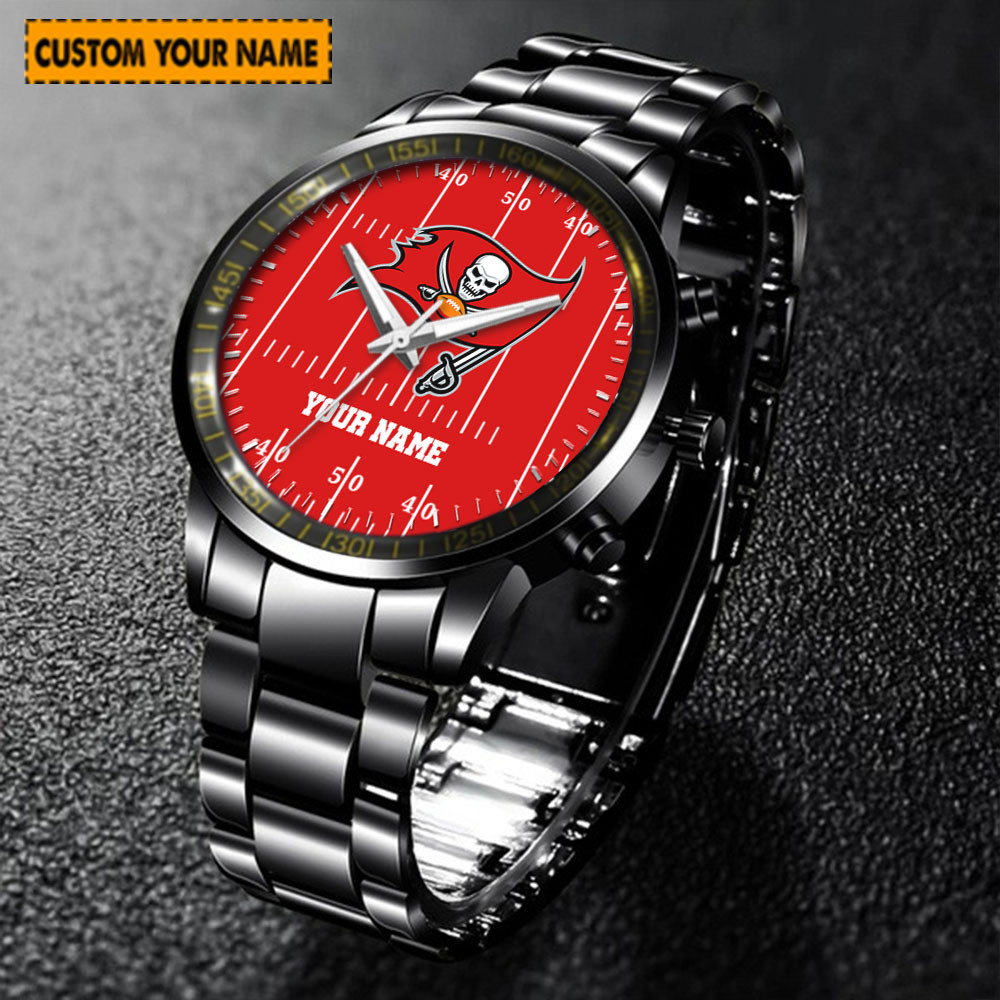 jwfancy tampa bay buccaneers nfl new personalized hand watch for fan 0bwos