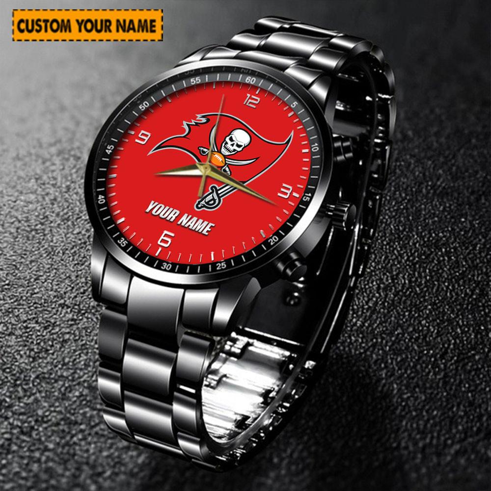 jwfancy tampa bay buccaneers nfl new personalized hand watch for fan wt1d9