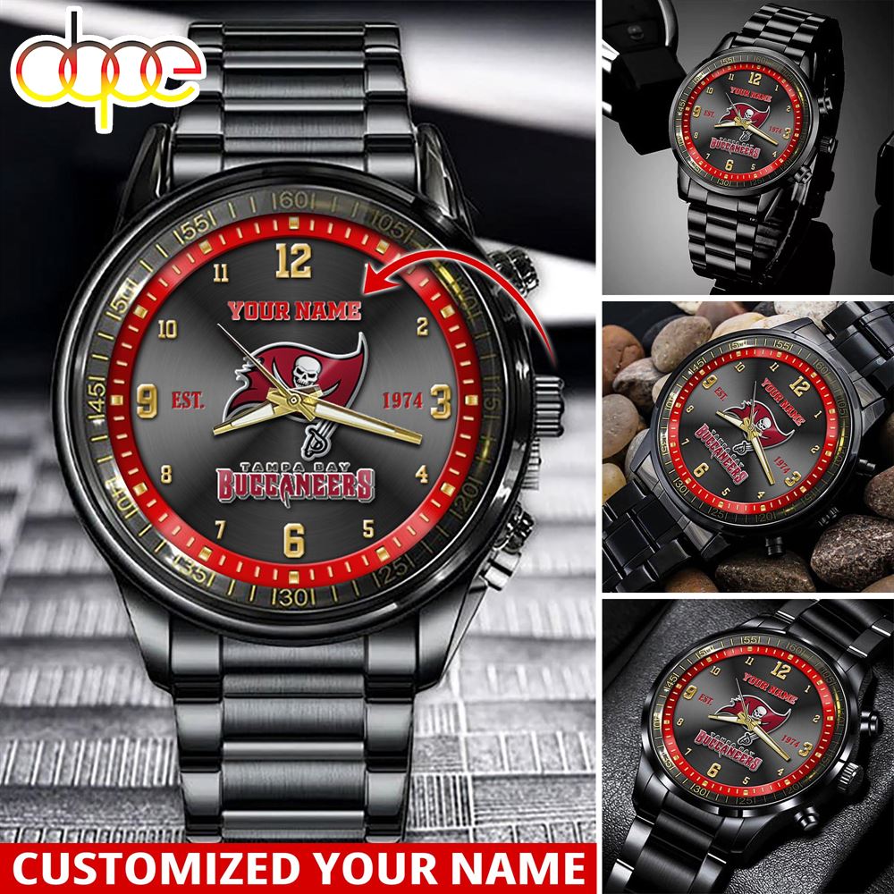 jwfancy tampa bay buccaneers nfl personalized sport watch gift for fans for this season nzdqq