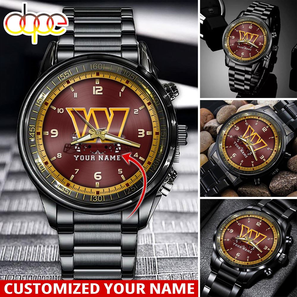 jwfancy washington commanders nfl personalized sport watch gift for fans for this season hsgs8