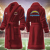 los angeles chargers nfl personalized fleece bathrobe sh8py