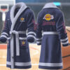 los angeles lakers nba personalized fleece bathrobe txw9w