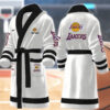 los angeles lakers nba personalized fleece bathrobe wun5f