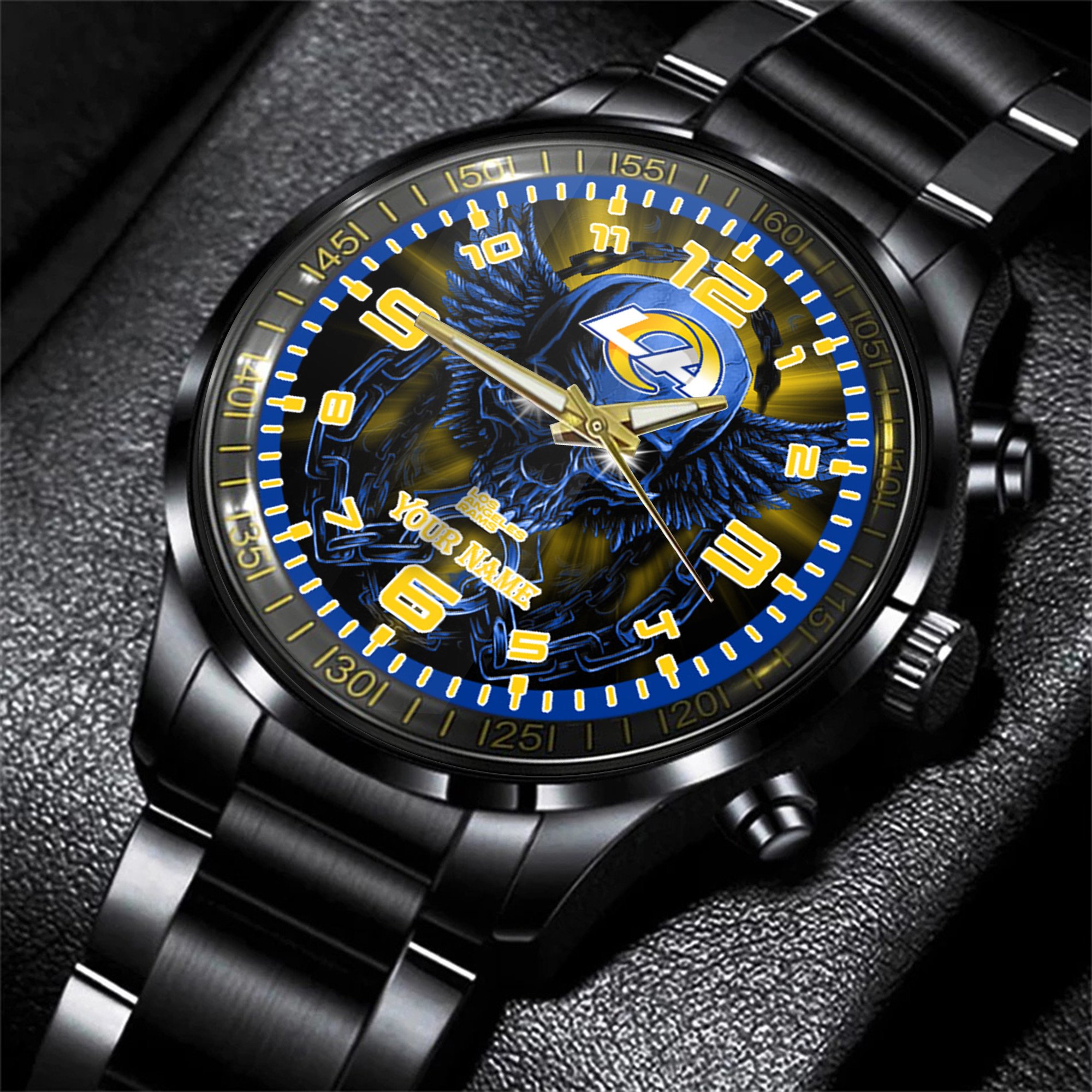 los angeles rams nfl personalized 3d men hand watch gift for fans for father 4rwim