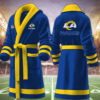 los angeles rams nfl personalized fleece bathrobe tmmj6