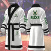 milwaukee bucks nba personalized fleece bathrobe nk0nn