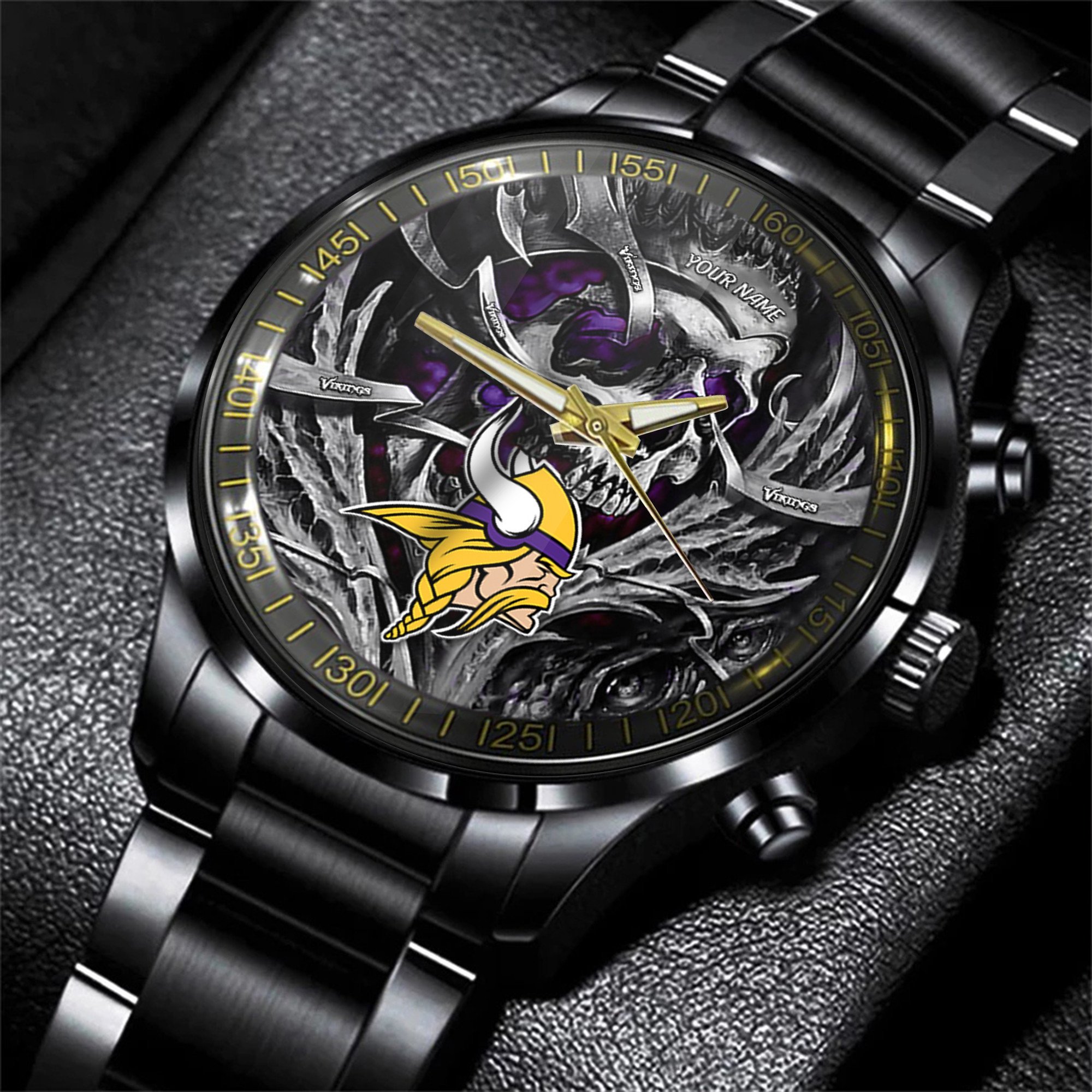 minnesota vikings nfl men hand watch personalized gift for fans vyqyj