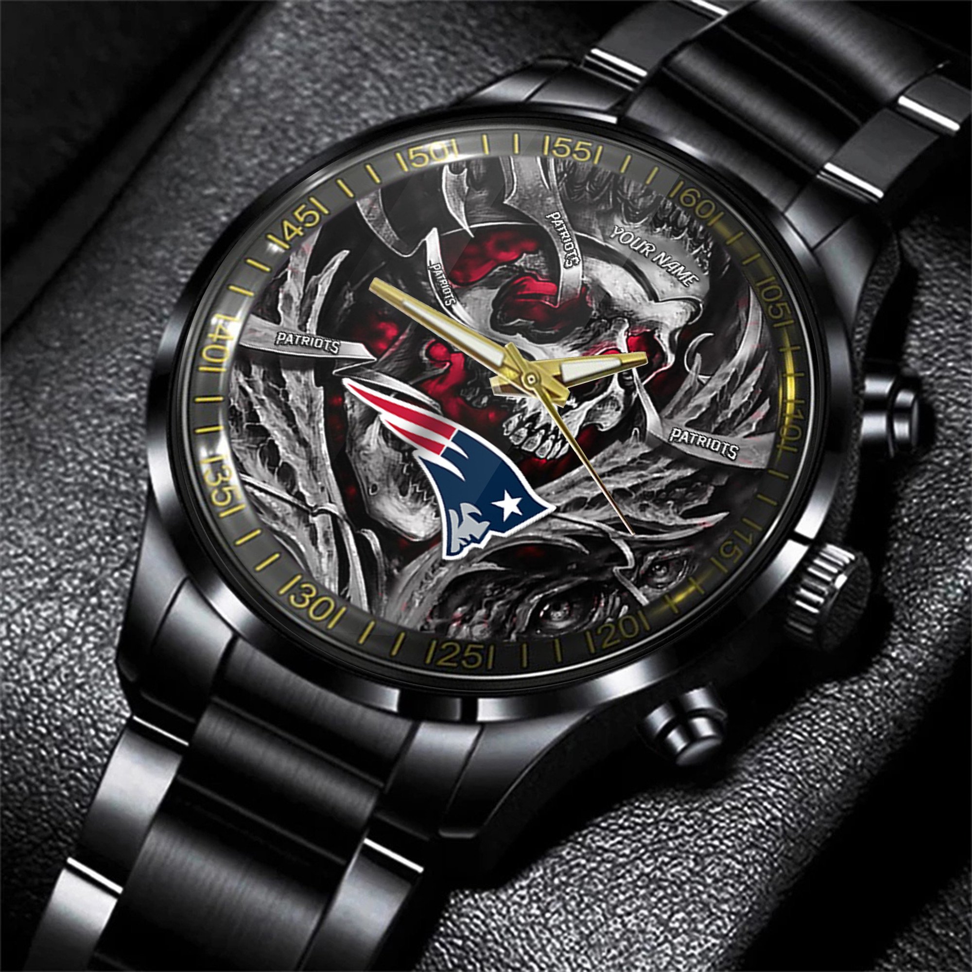 new england patriots nfl men hand watch personalized gift for fans hkw5n