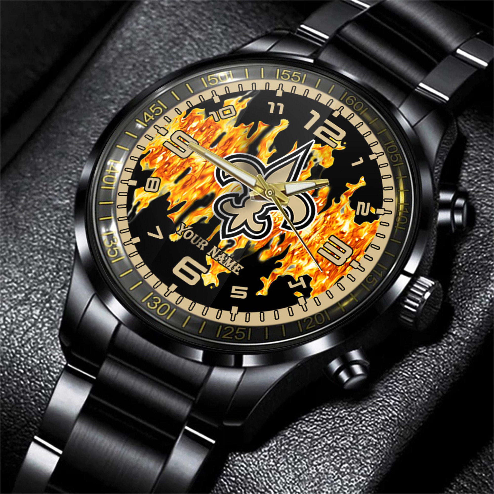 new orleans saints nfl personalized 3d men hand watch gift for fans for father uv4hu