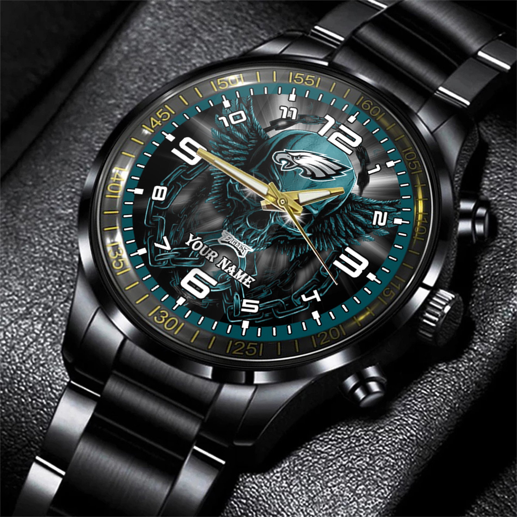 philadelphia eagles nfl personalized 3d men hand watch gift for fans for father 3jlcl