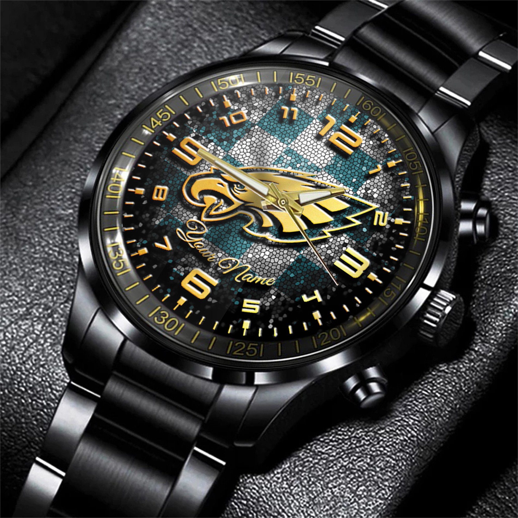 philadelphia eagles nfl personalized 3d men hand watch gift for fans for father rhnda