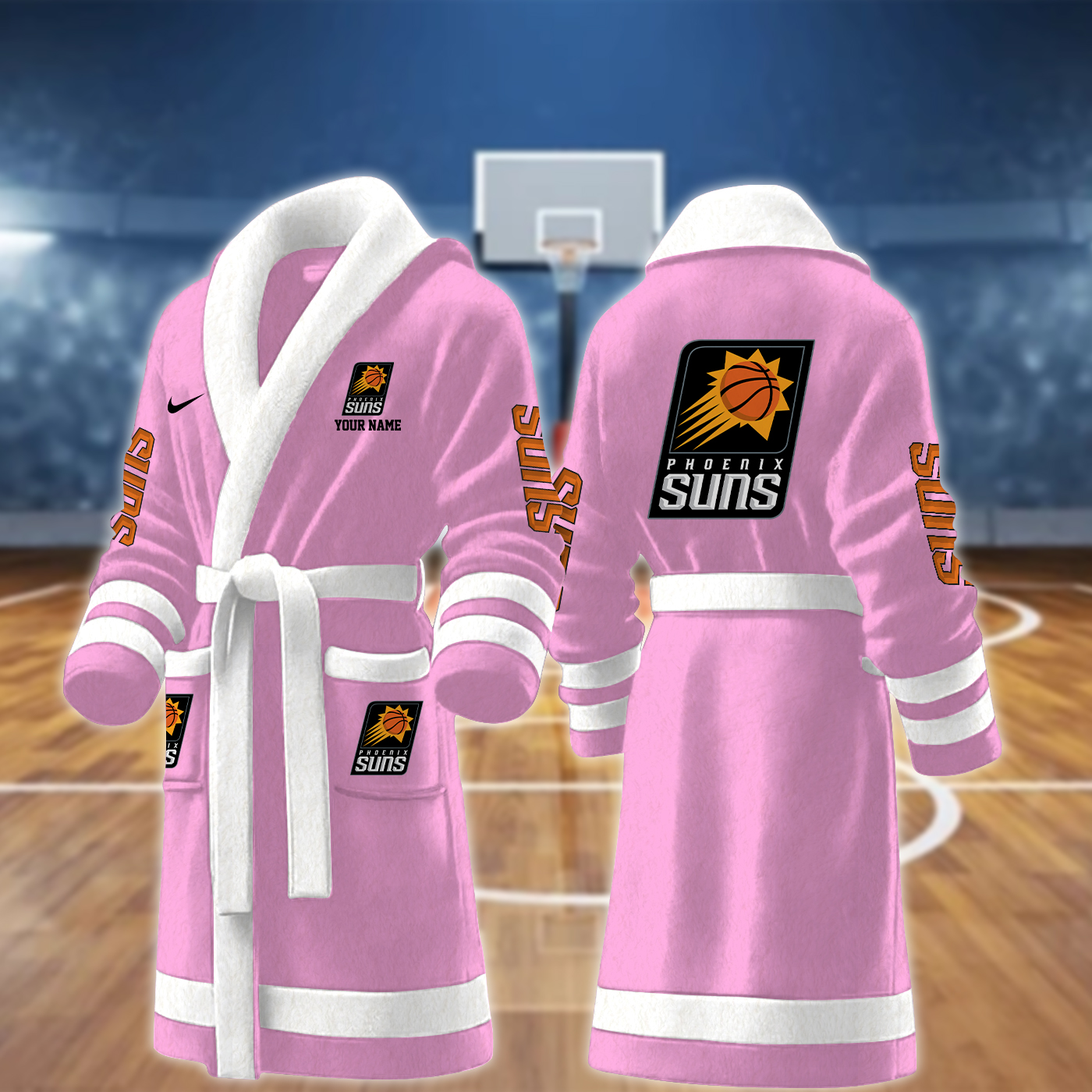 phoenix suns nba personalized fleece bathrobe 9ugag