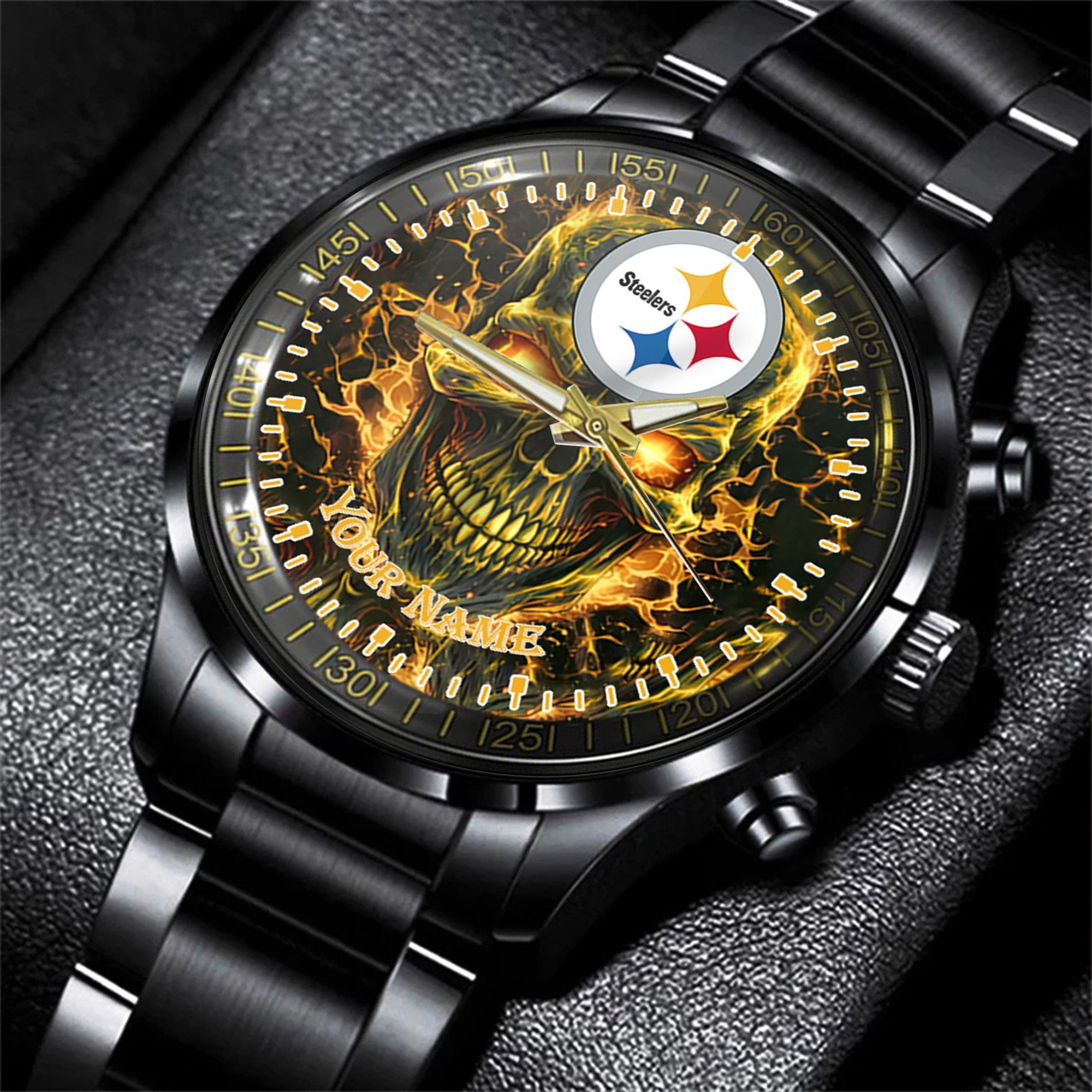 pittsburgh steelers nfl men hand watch personalized gift for fans kmo45