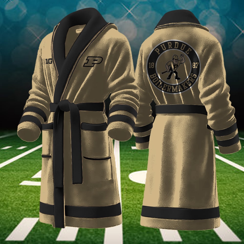 purdue boilermakers ncaa personalized fleece bathrobe ojijg