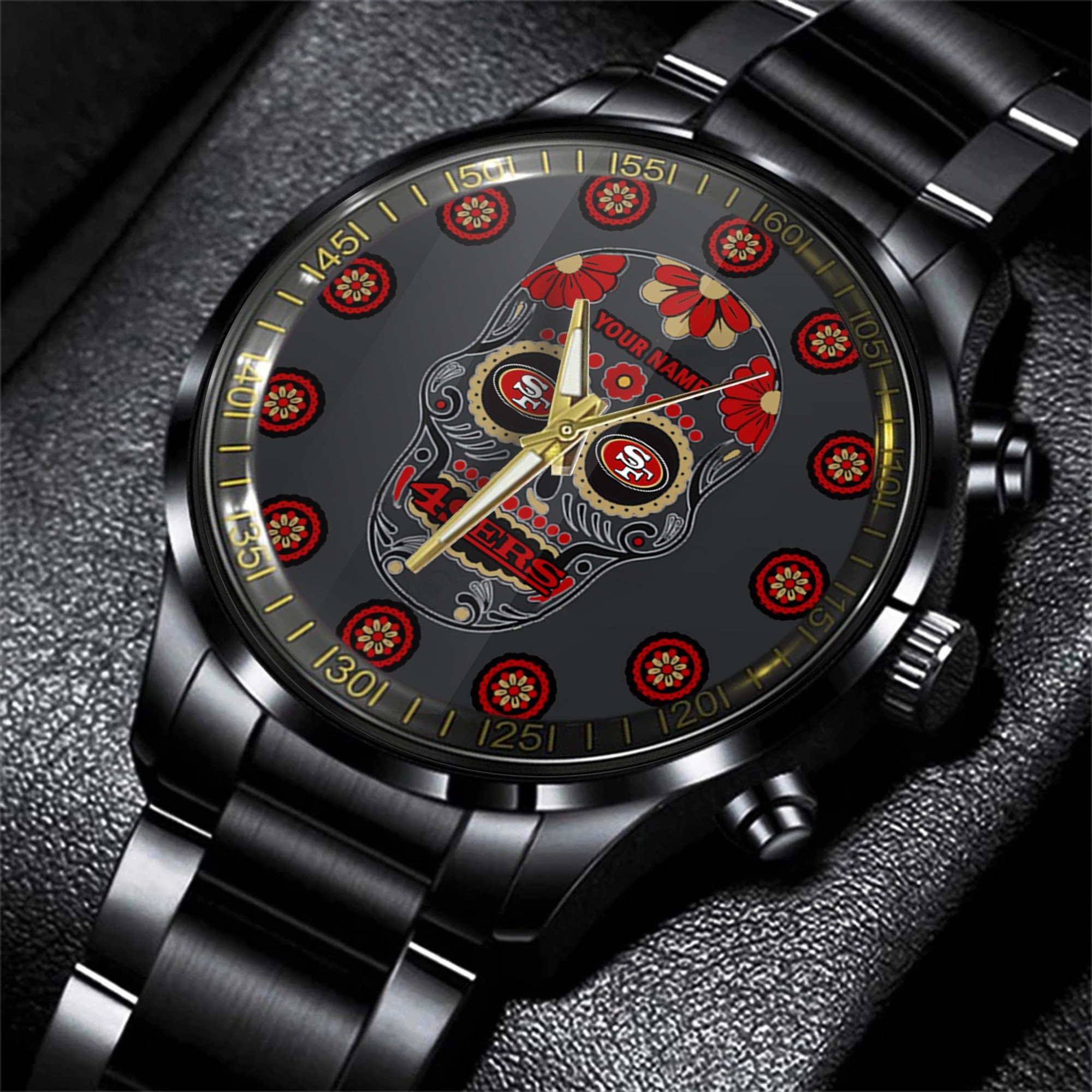 san francisco 49ers nfl men hand watch personalized gift for fans dkltr