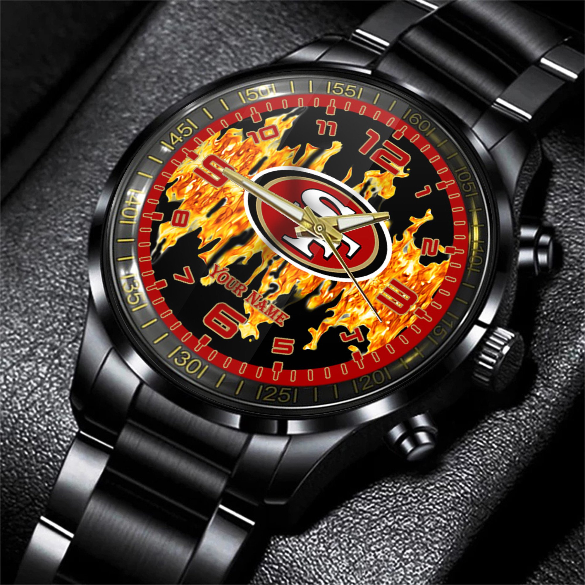 san francisco 49ers nfl personalized 3d men hand watch gift for fans for father idju7