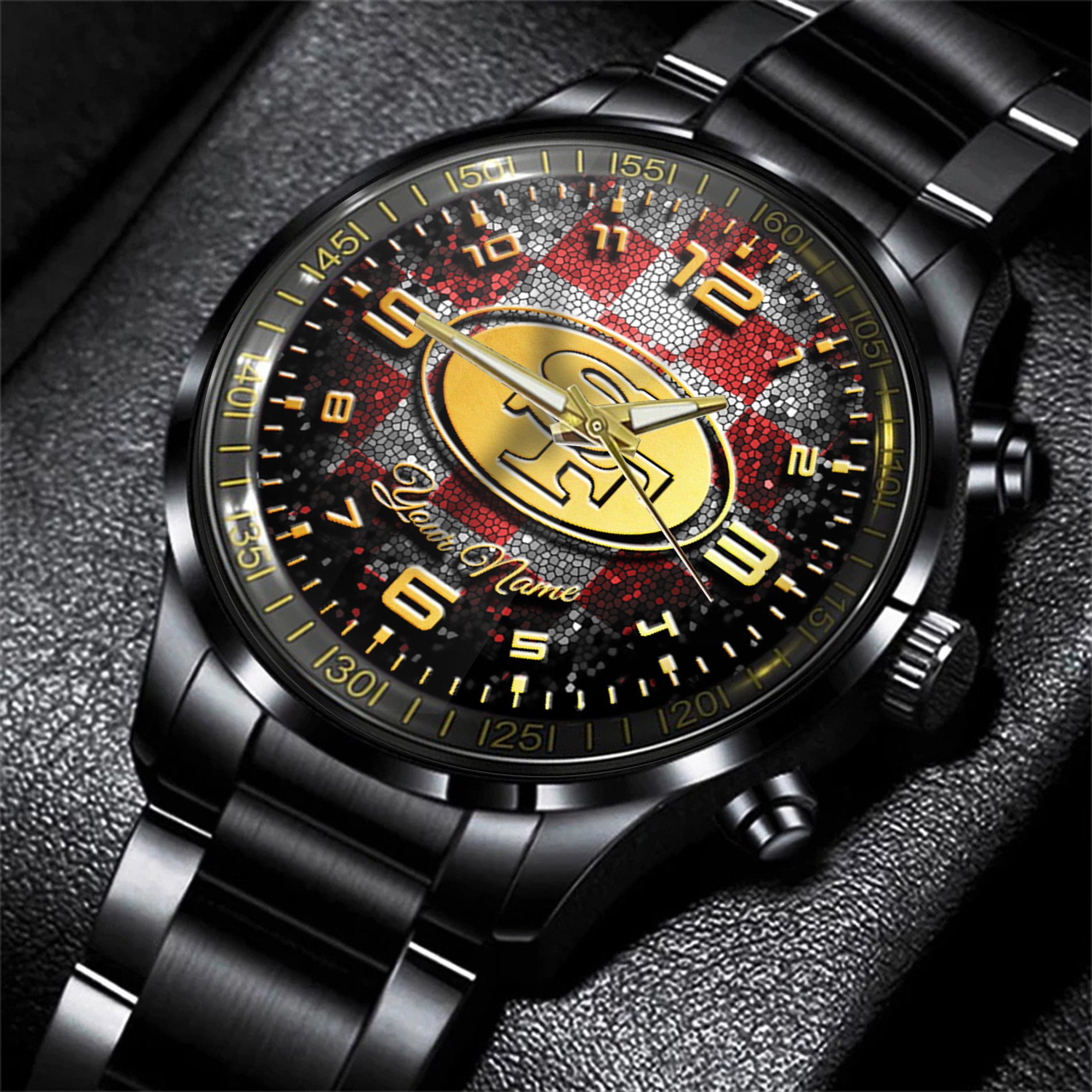 san francisco 49ers nfl personalized 3d men hand watch gift for fans for father ixrjs