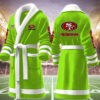 san francisco 49ers nfl personalized fleece bathrobe cwpnh