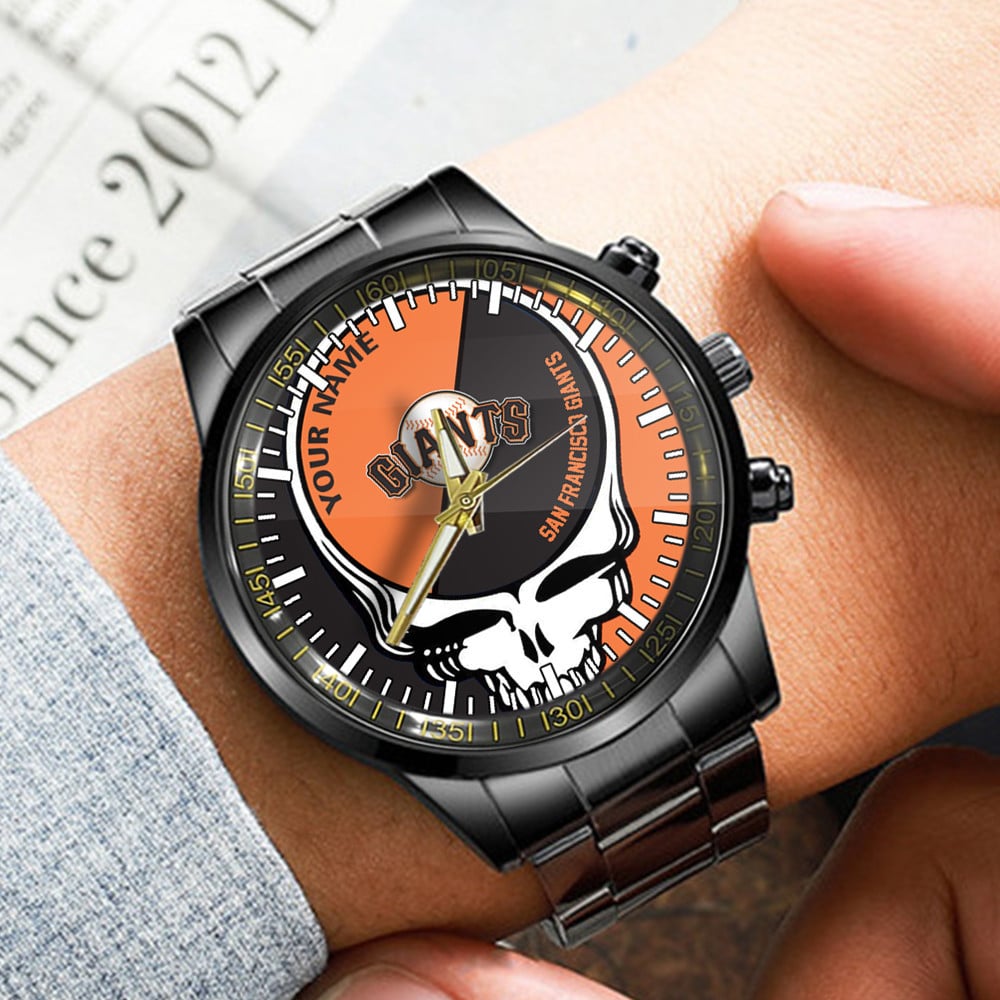 san francisco giants mlb personalized fashion 3d men hand watch gift for fans for father h28yt