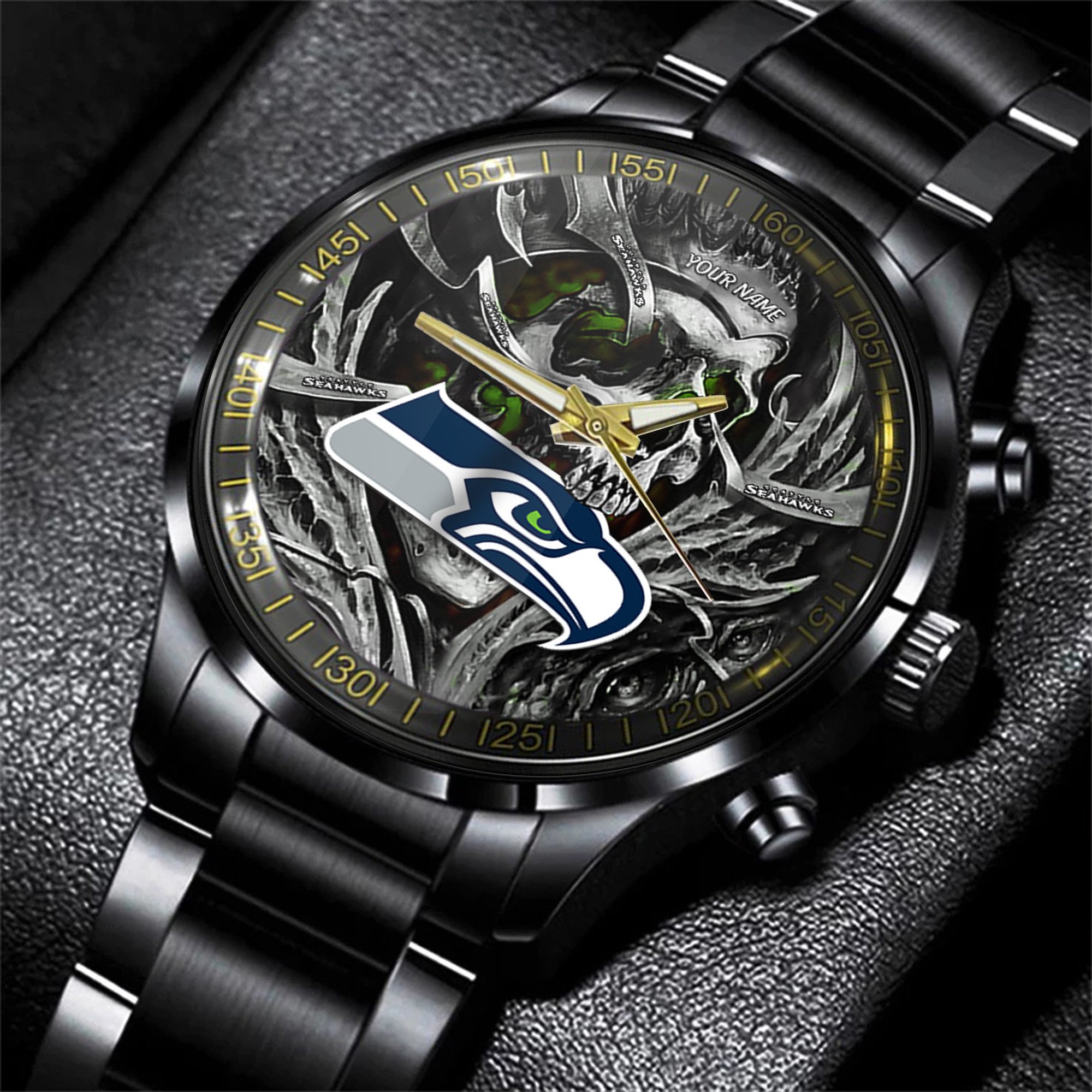 seattle seahawks nfl men hand watch personalized gift for fans nbjcn