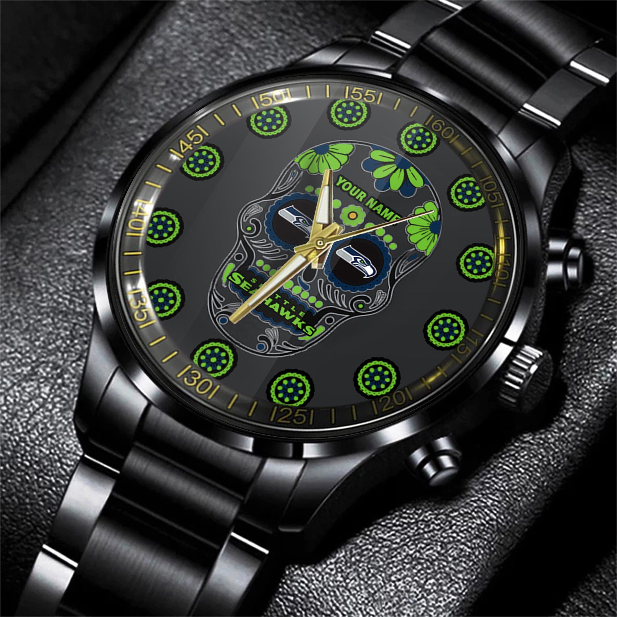 seattle seahawks nfl men hand watch personalized gift for fans samjd