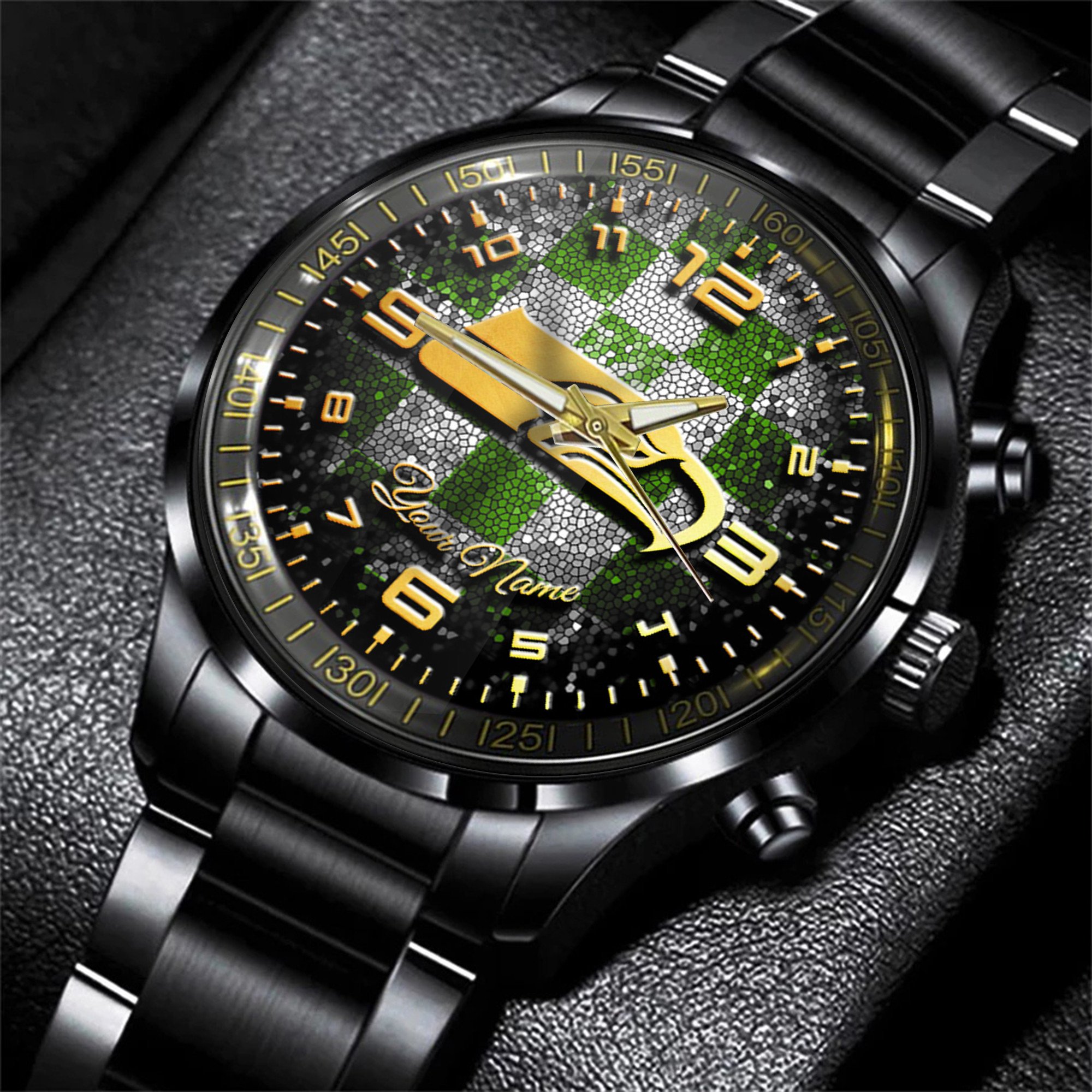 seattle seahawks nfl personalized 3d men hand watch gift for fans for father orszd