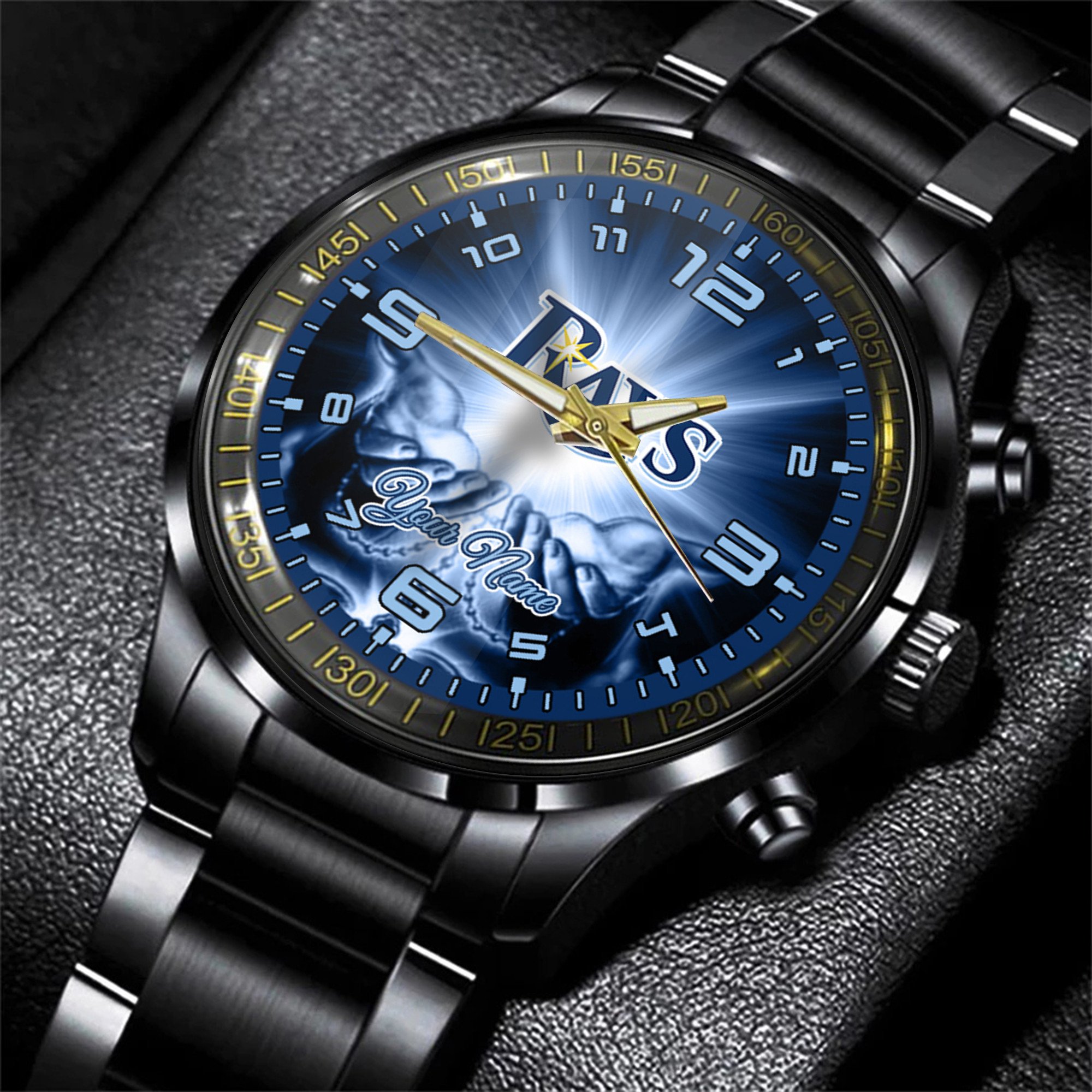 tampa bay rays mlb personalized fashion 3d men hand watch gift for fans for father wh3lw