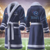 tennessee titans nfl personalized fleece bathrobe 6ax8g