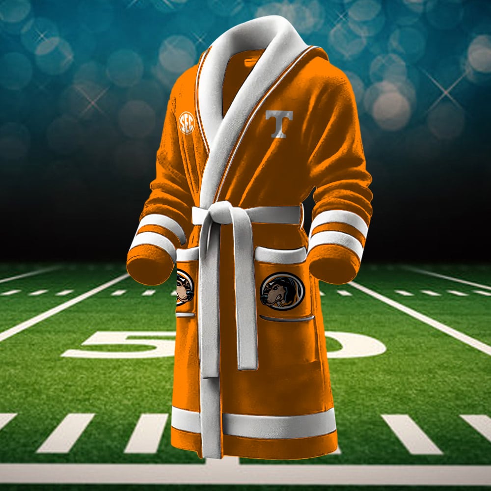 tennessee volunteers ncaa personalized fleece bathrobe 1rtzb