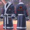 toronto raptors nba personalized fleece bathrobe 39kjk