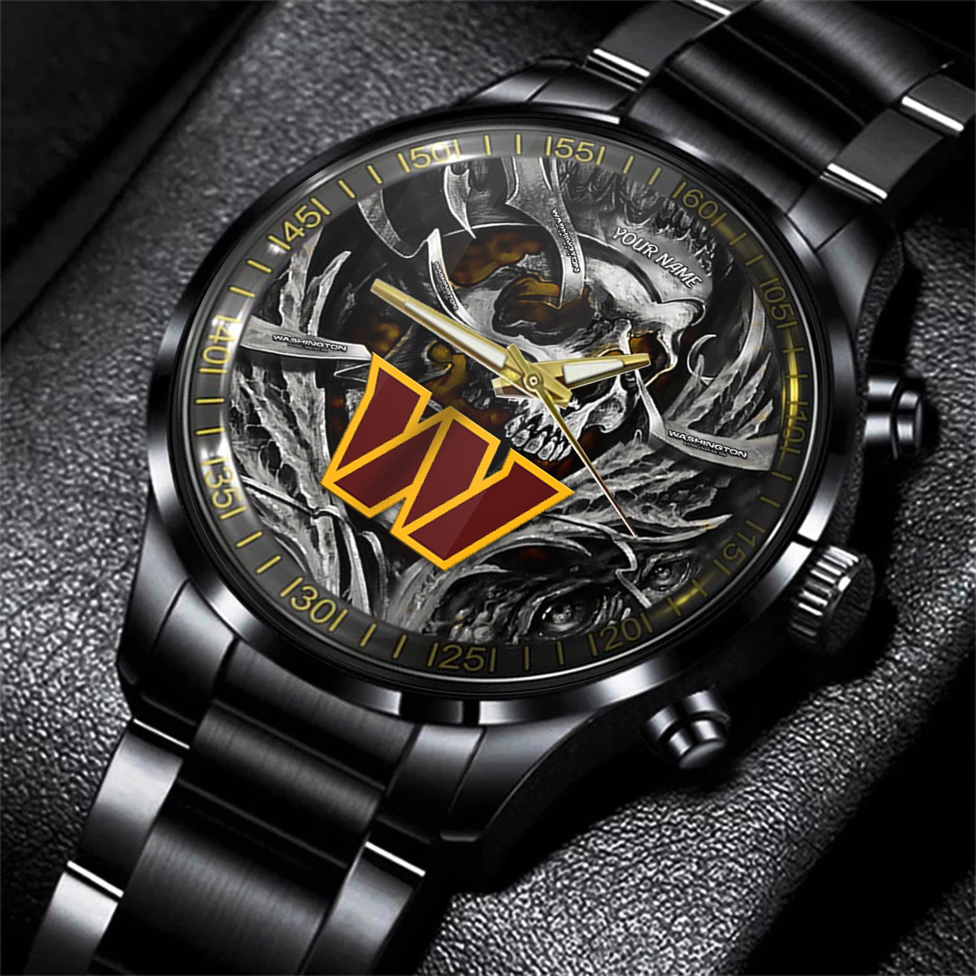 washington commanders nfl men hand watch personalized gift for fans 66pta