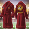 washington redskins nfl personalized fleece bathrobe us6fq