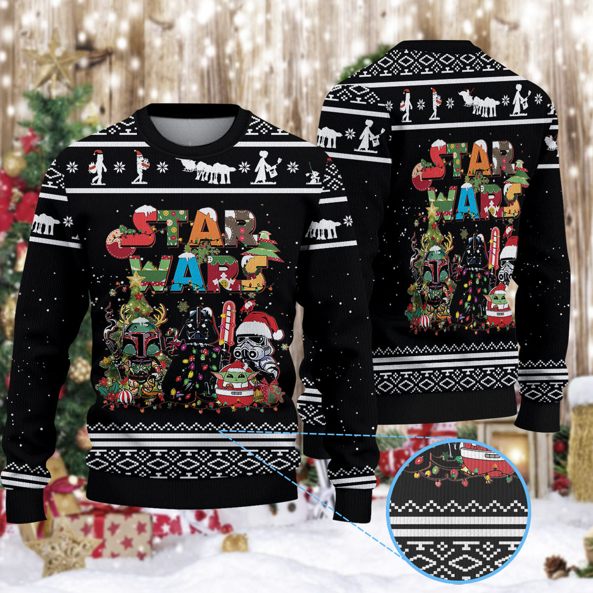 0608 Galaxy Wars Christmas Knitted Sweater 2 1