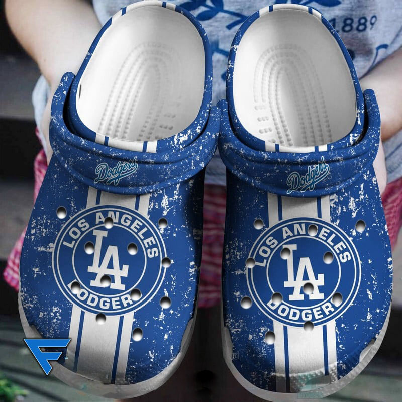 1stshark los angeles dodgers mlb sport crocs clogs crocband shoes comfortable for men women and kids