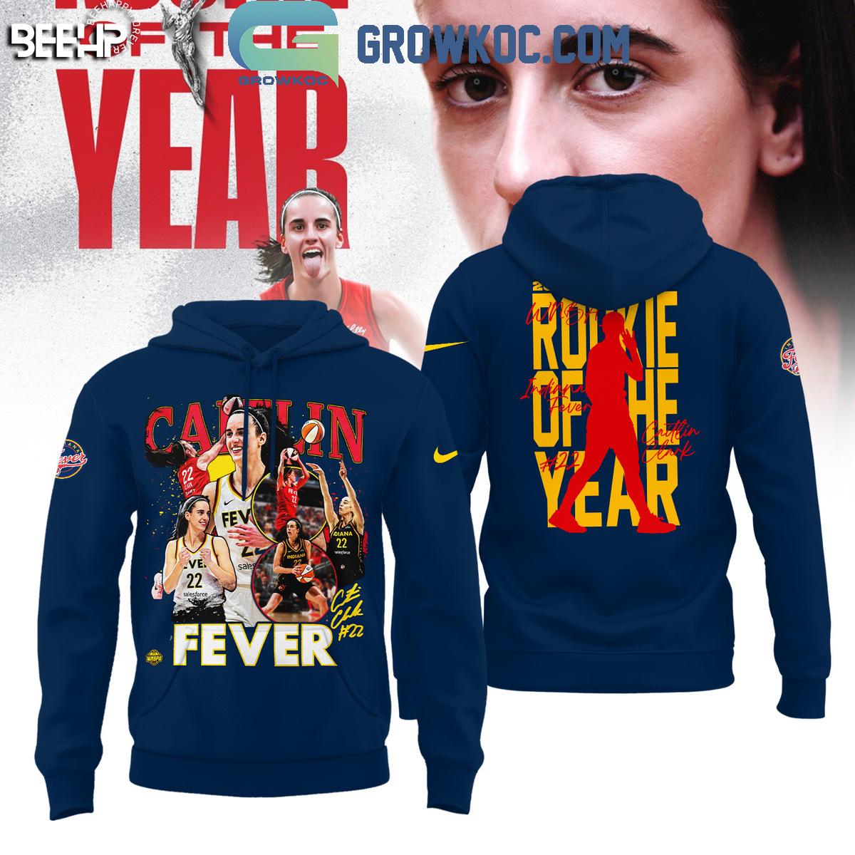2024 Indiana Fever Caitlin Clark 2024 WNBA Rookie Of The Year Hoodie T Shirt 1 fJPe1
