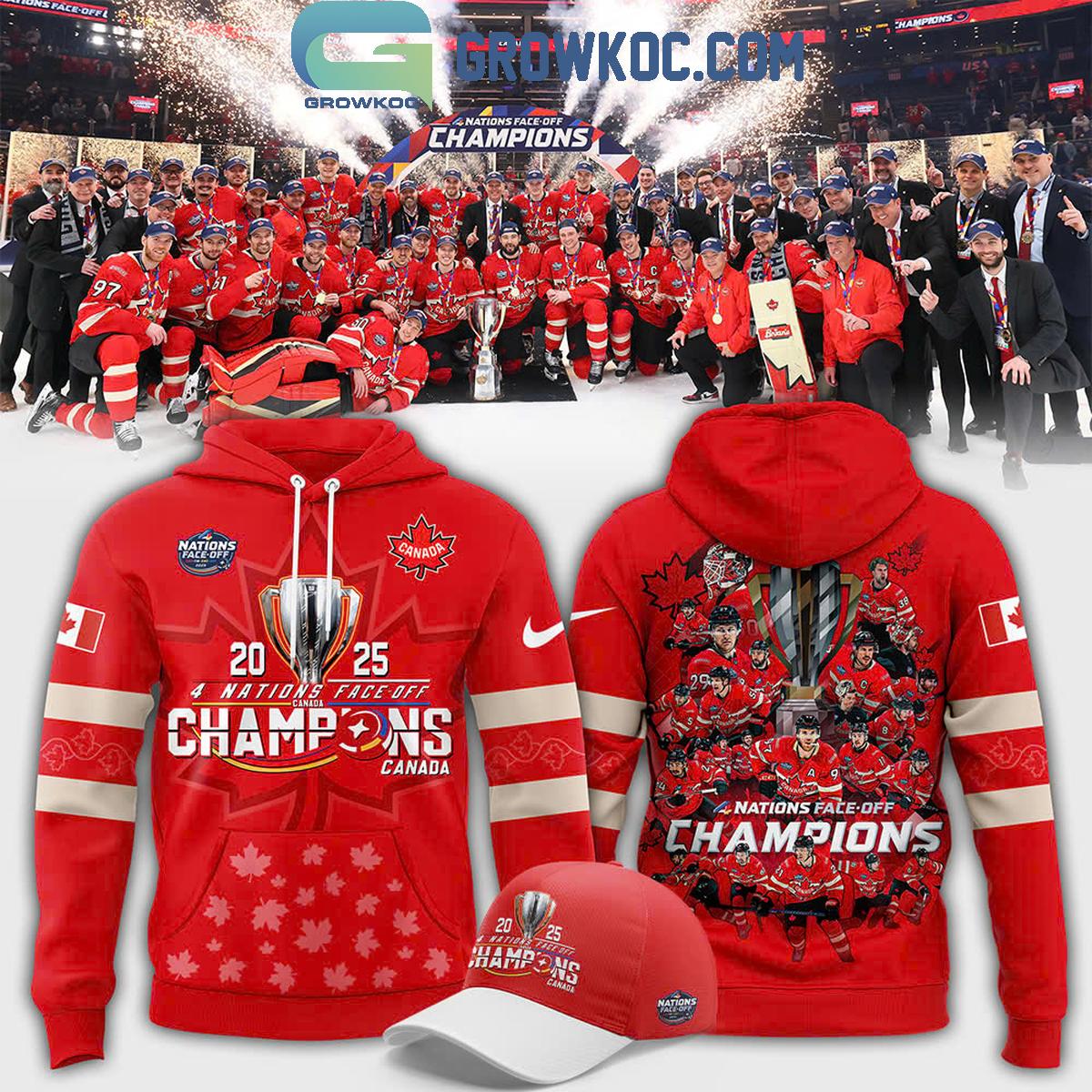 2025 4 Nations Face Off Champions Canada Hockey Hoodie T Shirt 1 4vITC